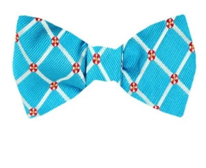 Men's 100% Silk Designer Self Tie Woven Bowtie- NWT - Picture 1 of 2