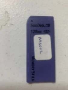 SanDisk Memory Stick 128MB SDMS-128 Camera Memory Card For Sony - Picture 1 of 1