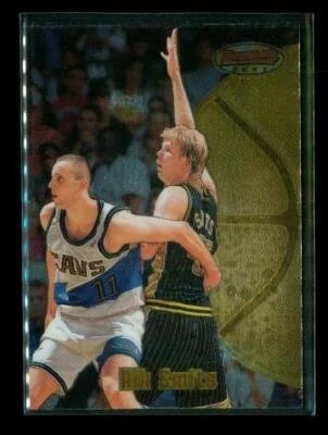 1997-98 TOPPS BOWMANS BEST Chrome Basketball Card #50 RIK SMITS Indiana Pacers - Image 1 of 2