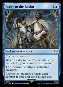 MTG-1x-Near Mint, English-Fealty to the Realm-Commander: The Lord of the Rings: - Picture 1 of 1