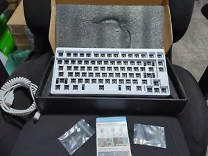 DROP IDOBAO ID80 V2 White Barebones 75% Hotswap Keyboard Kit Untested AS IS - Picture 1 of 3