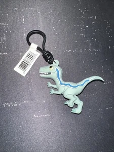 Clip de bolsa de personajes figurativos Jurassic World Dominion - juguete de dinosaurio azul coleccionar - Imagen 1 de 1