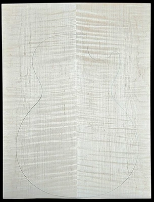 Figured 4a curly maple droptop glued guitar top - Image 1 of 4