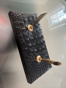 Vintage Crocodile Skin, Dual Pen Holder - Picture 1 of 4