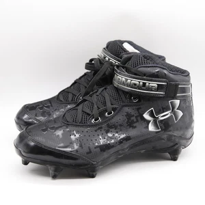 Under Armour Run N Gun Cleats Size 9.5 Black Digital Camo - Picture 1 of 9