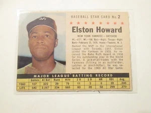 1961 Post Cereal Baseball #2 Elston Howard New York Yankees - Picture 1 of 1