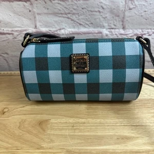Nuova borsa a tracolla Dooney & Bourke Buffy Tucker Buffalo Check Barrel - Foto 1 di 9