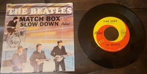 L@@k!!! BEATLES 45RPM With Picture Sleeves Rare Match Box And Slow Down #5255 - Bild 1 von 7