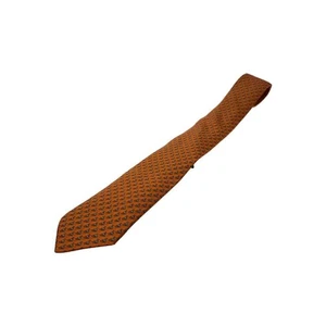 Corbata HERMES Rojo Naranja Seda Logo vendedor de Japón N0130 40 Hecha en Francia - Imagen 1 de 4