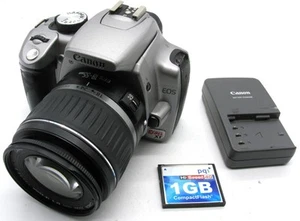 Canon EOS Rebel XT 8MP DSLR w/ Canon 18-55mm Lens w/Battery & Charger nr MINT - Picture 1 of 15