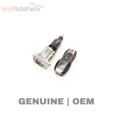 2011-2018 PORSCHE CAYENNE - LOCK Cylinder SET W/ KEY 95853890104 - Image 1 of 4