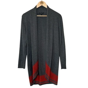 Cárdigan largo para mujer Eileen Fisher cascada 100 % lana merino suéter talla pequeña - Imagen 1 de 11