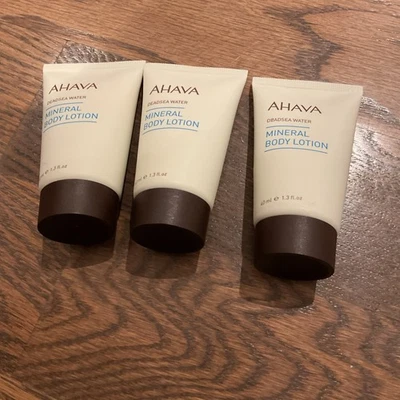 3x Loción Corporal Mineral Agua del Mar Muerto Ahava - Tamaño de Viaje - Total 2.6oz/80ml Foto 1 de 4