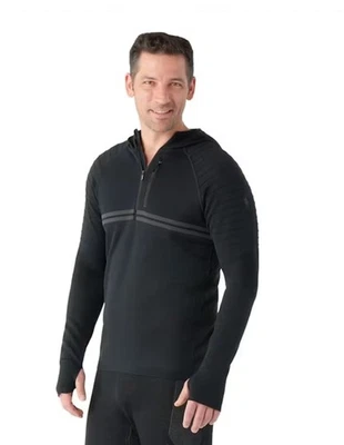 ¡NUEVO! Smartwool Hombres Active Intraknit Tech 1/2 Cremallera Sudadera con Capucha Mezcla de Lana Negra M $175 Foto 1 de 4