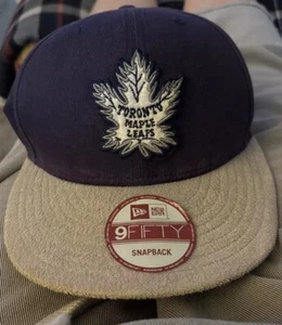 New Era Toronto Maple Leafs Dk Blue 9FIFTY Snapback Cap Hat - Picture 1 of 5