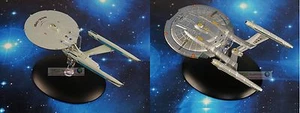 Eaglemoss STAR TREK USS Enterprise NCC 1701 REFIT + NX-01 Model Starship Set 2 - Picture 1 of 12