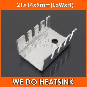 20PCS TO-220 Heat Sink Aluminum TO220 21x14x9mm IC Transistors Heatsink - Afbeelding 1 van 5