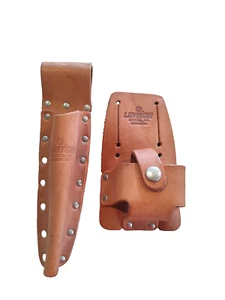 Leviton Gürtelbefestigung Rindsleder Messerscheide Maßband Halter Neu Qualität USA - Bild 1 von 6