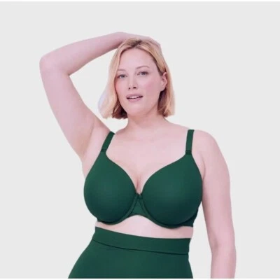 Бюстгальтер Lane Bryant Cacique полностью гладкий с легкой подкладкой полное покрытие 46D - Изображение 1 из 4