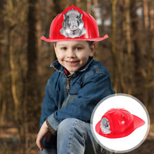 Boys Firefighter Hat Fire Chief Helmet Cosplay Costume Accessory-OS