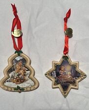 2 Danbury Mint M J Hummel Ornaments Letter To Christmas Delivery/Heavenly Angel