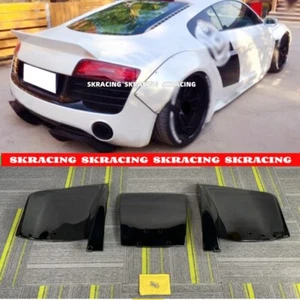 For Audi R8 Coupe Glossy Black Rear Bumper Diffuser Lip Spoiler Refit 2008-2015 - Picture 1 of 11
