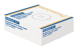 EAGLE PREMIUM UTP CAT 6 PVC MASSIV KUPFER NETZWERKKABEL - Bild 1 von 1