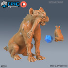 6K Resin 32mm Epic Miniatures Hyena Eating (Medium) for D&D, Role-Play