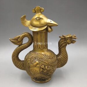 凤凰黄铜主中国风雕像、雕像| eBay