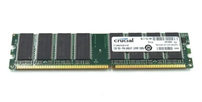 1GB CRUCIAL CT12864Z40B K16T 1GB 184-Pin UNBUFF.DIMM 128Mx DDR - Image 1 of 2