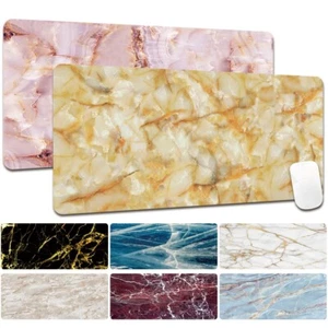 Marble Gaming Leather Mouse Desk Keyboard Mat Pad Laptop Office Computer Macbook - Picture 1 of 41
