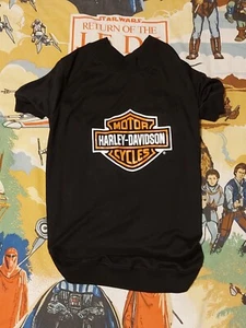 2005 Harley Davidson Officially Licensed Dog Shirt Size XL Orange Shield Logo  - Picture 1 of 4