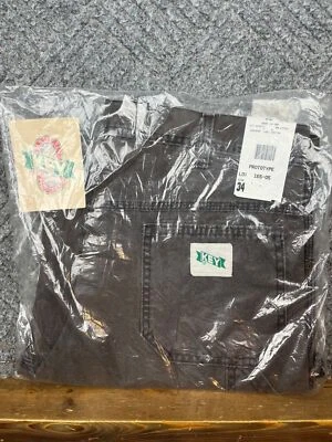 复古钥匙木匠短裤男式 34 码灰色工作户外 Talon 全新带标签 Deadstock — 第 1/4 张图片