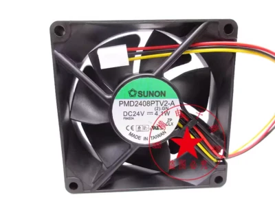 1PC SUNON 8025 PMD2408PTV2-A 8CM inverter cooling fan 24V 4.1W - Image 1 of 3