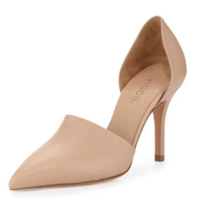 Vince Clair D’Orsay Leather Pumps Size 6 Beige Tan  - Image 1 of 4