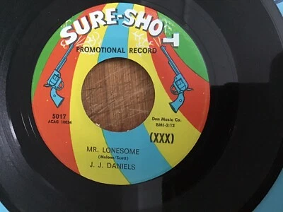 Sure-Shot Demo - J. J. Daniels - Mr Lonesome / Deep Down Inside - M- - Image 1 of 2