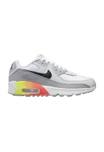 Sz 7 Y Nike Air Max 90 - DR8924-001 - White / Blk / Orange / Yellow - Picture 1 of 5