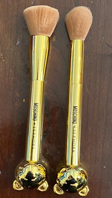 MOSCHINO x Sephora медведь щетка золото 2 изделия ограниченного тиража новый без коробки - Изображение 1 из 2