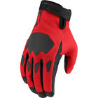 Icon Hooligan CE Gloves - Red | 2XL