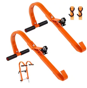 VEVOR XSJ-24-P02 Ladder Roof Hook 2 Pack with Wheel Heavy Duty Steel Ladder NEW - Picture 1 of 7