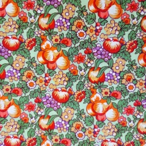Cotton Fabric Fresh Blooms Cornucopia Packed Floral 18x43" April & Co 2010 - Picture 1 of 9