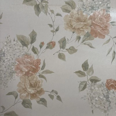 Wallpaper Mirage Brewster Wallcoverings 41645 Iridescent Large Floral England - Image 1 of 4