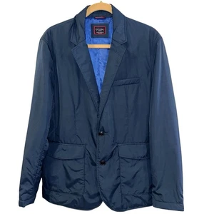 UNTUCKit Regent Puffer Coat Men's Medium Navy Blue Nylon Polyester - Picture 1 of 20