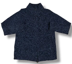 LL Bean 1/4 Zip Sweater Herren Small Reg Blue 100% Lambs Wool Heavy Pullover - Bild 1 von 4