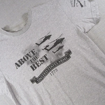 Camiseta Estilo Grunt Para Hombre M "Ejército de Estados Unidos" Gris "Por encima del resto" Foto 1 de 4