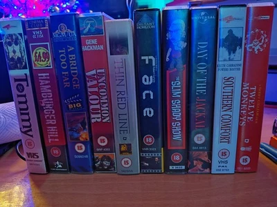 Fantastic VHS Selection Bundle Of 10! Tommy, Hamburger Hill, A Bridge Too Far + - Image 1 of 4