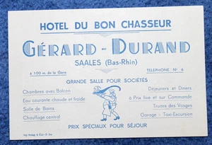 SAALES 67 / HOTEL DU BON CHASSEUR / NOTE CARD - Bild 1 von 1