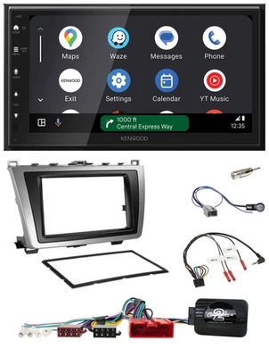 Kenwood DAB Bluetooth USB Lenkrad 2DIN Autoradio für Mazda 6 2008-2012 schwarz/s - Bild 1 von 4