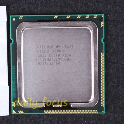 Intel Xeon L5639 SLBZJ 2.133 GHz AT80614005076AB CPU Processor LGA 1366 2933 MHz - Image 1 of 2