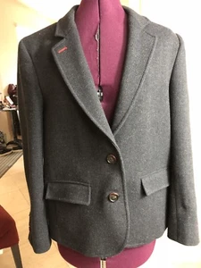 Faconnable Blazer, Dark Gray Wool Blend, Beautiful EUR 46 US 14 NWT $495 - Picture 1 of 9